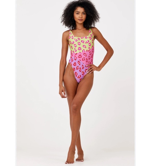 Farm Rio Maxi Leopard Patch One Piece Swimsuit - Picture 2 of 6